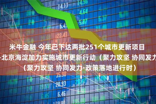 米牛金融 今年已下达两批251个城市更新项目 总投资超千亿元——北京海淀加力实施城市更新行动（聚力攻坚 协同发力·政策落地进行时）