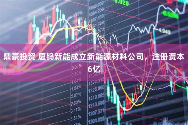 鼎豪投资 厦钨新能成立新能源材料公司，注册资本6亿